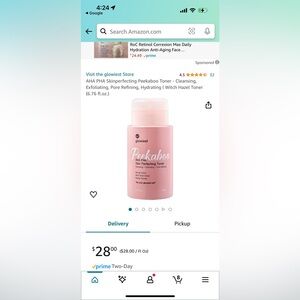 Sealed Glowiest Peekaboo toner